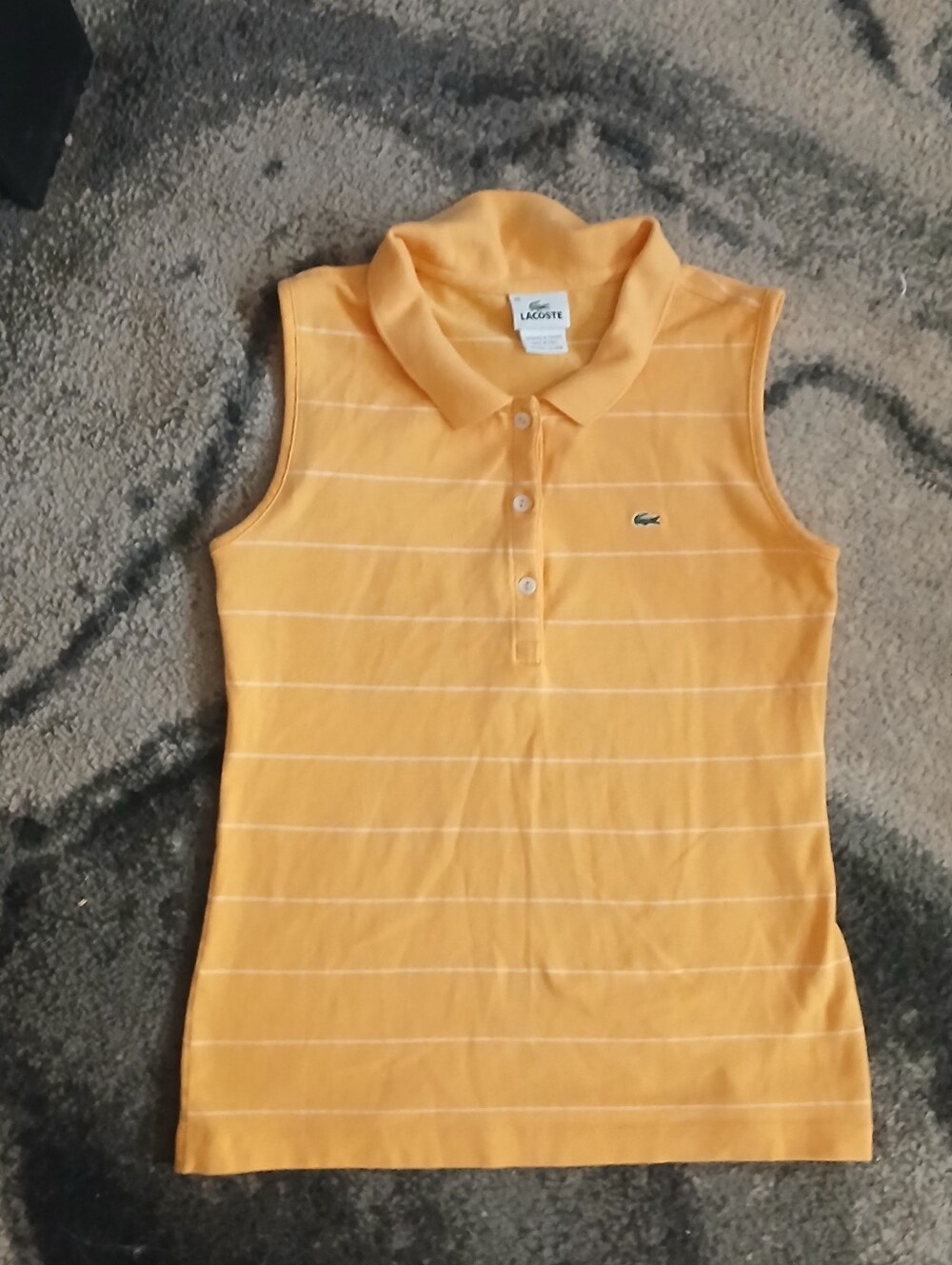 Y2k Lacoste Sleeveless Polo Women Large